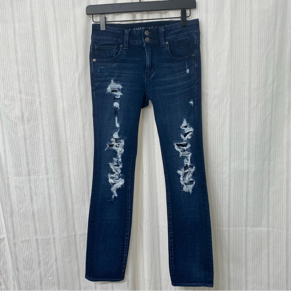 🌈5/$25 BUNDLE! 🎉AMERICAN EAGLE 🦅 AEO 360 Super Super Stretch Artist Crop jeans